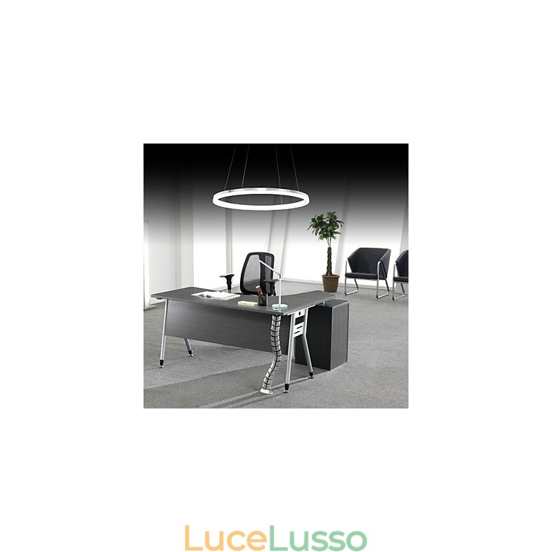 Lampada a sospensione dal design moderno, anello singolo in acrilico di alta qualità