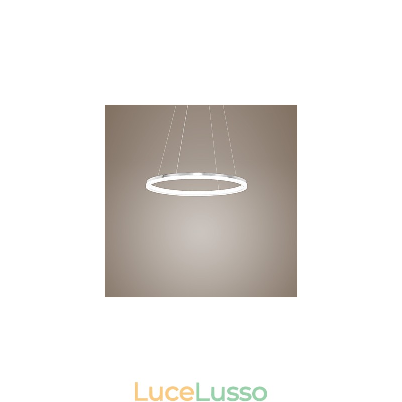 Lampada a sospensione dal design moderno, anello singolo in acrilico di alta qualità