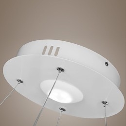 Lampada a sospensione dal design moderno, anello singolo in acrilico di alta qualità
