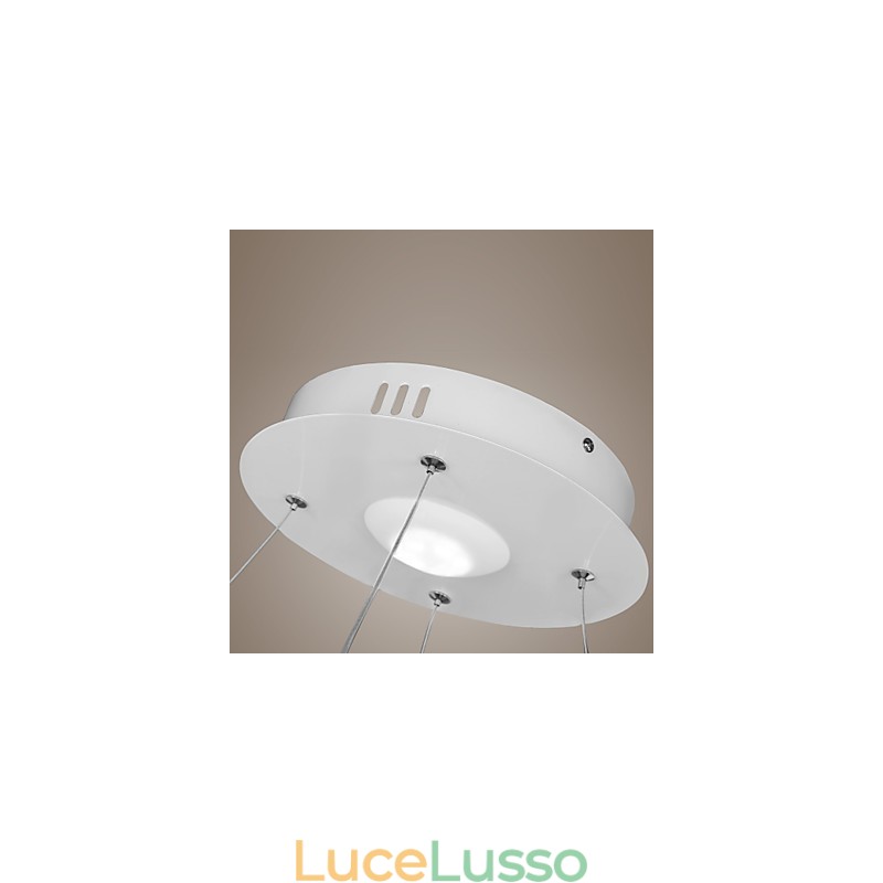 Lampada a sospensione dal design moderno, anello singolo in acrilico di alta qualità