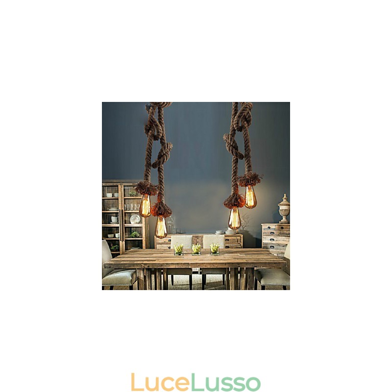 Lampade a sospensione 2 luci Il vento industriale che ripristina i modi antichi è il bancone del bar creativo droplight