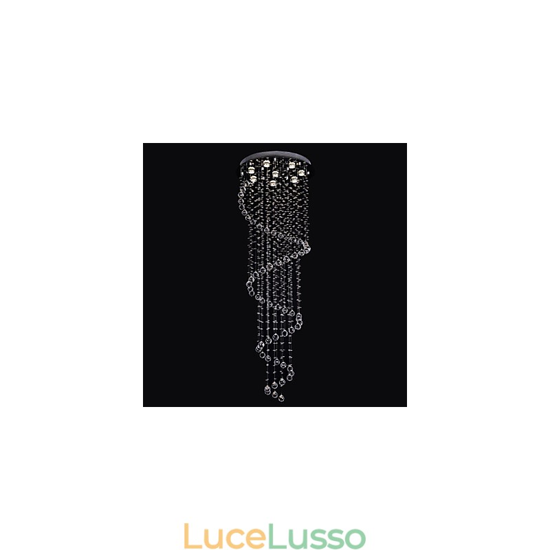 Lampadario di lusso moderno in cristallo 8 luci