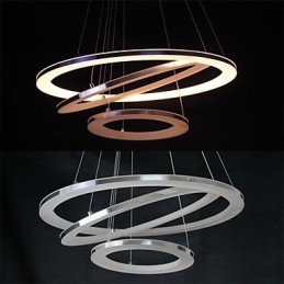 Lampada a sospensione moderna 3 anelli lampada a sospensione in acrilico