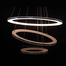 Lampada a sospensione moderna 3 anelli lampada a sospensione in acrilico