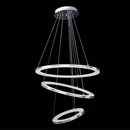 Lampada a sospensione moderna 3 anelli lampada a sospensione in acrilico