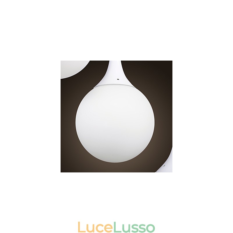 Lampada a sospensione moderna e contemporanea a forma di globo elettrolitico