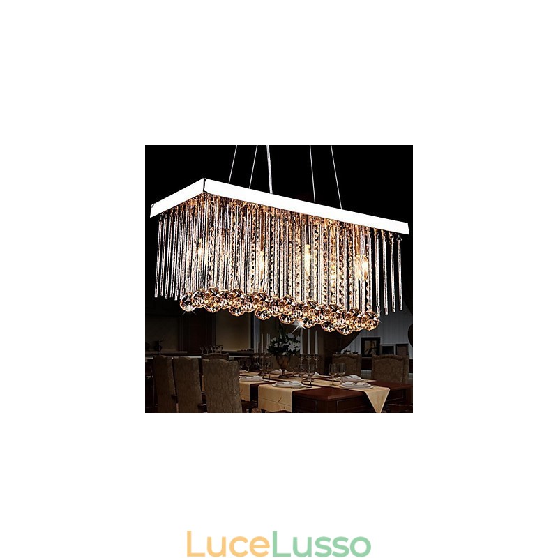 Lampadario moderno contemporaneo tradizionale classico in cristallo e metallo per bambini