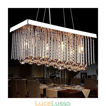Lampadario moderno contemporaneo tradizionale classico in cristallo e metallo per bambini Lampadario moderno contemporaneo tradizionale classico in cristallo e metallo per bambini