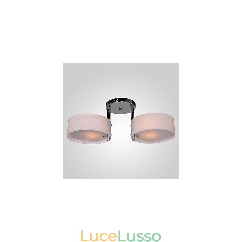 Lampadario moderno contemporaneo in metallo cromato a filo