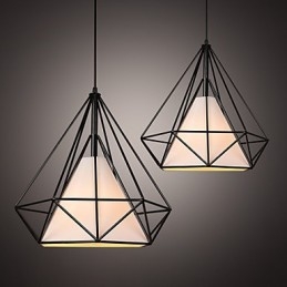 Loft Industrial Wind Restaurare modi antichi Lampade in ferro battuto Lanterne Lampadario a gabbia per uccelli