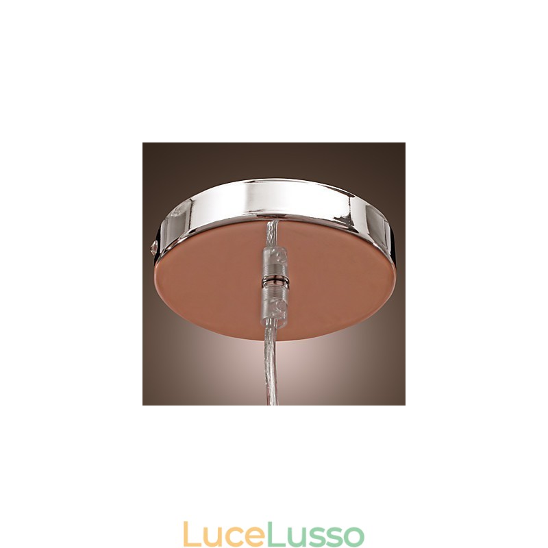 Lampada a sospensione a goccia di cristallo in stile cilindro