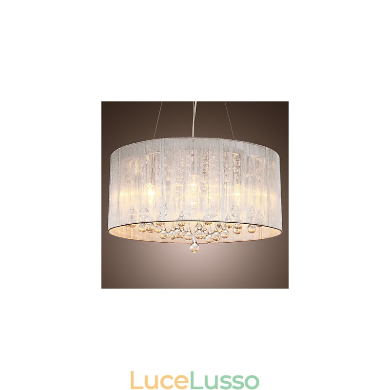 Lampadario a tamburo moderno 4 luci