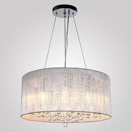 Lampadario a tamburo moderno 4 luci