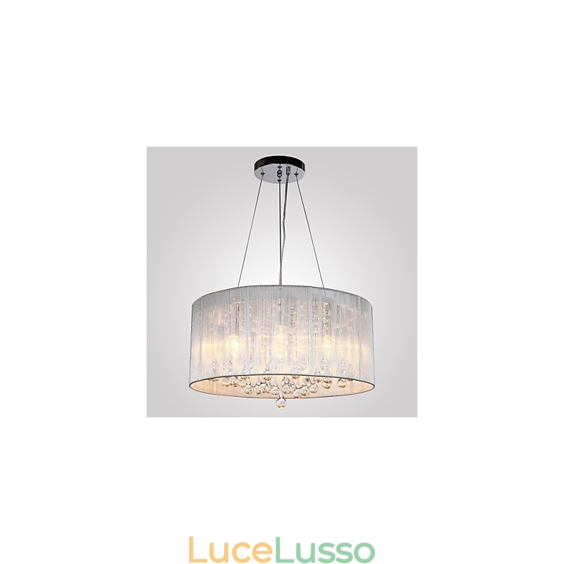 Lampadario a tamburo moderno 4 luci