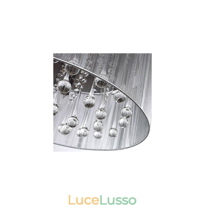 Lampadario a tamburo moderno 4 luci