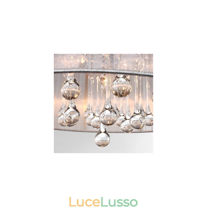 Lampadario a tamburo moderno 4 luci