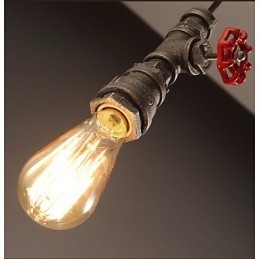 Lampada a sospensione retrò, ruolo della decorazione del loft, lampada a sospensione industriale rurale con tubo