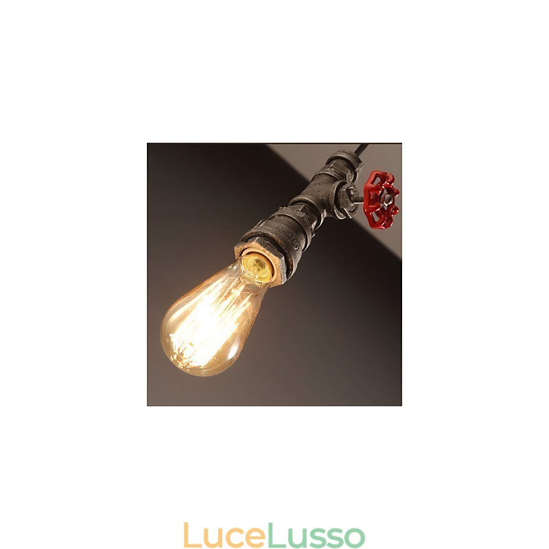 Lampada a sospensione retrò, ruolo della decorazione del loft, lampada a sospensione industriale rurale con tubo