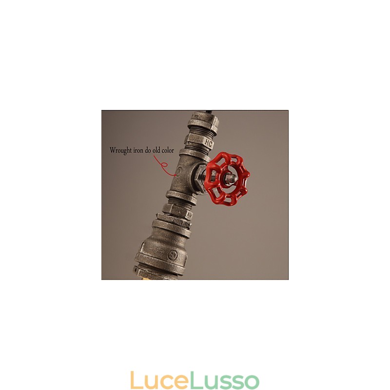 Lampada a sospensione retrò, ruolo della decorazione del loft, lampada a sospensione industriale rurale con tubo