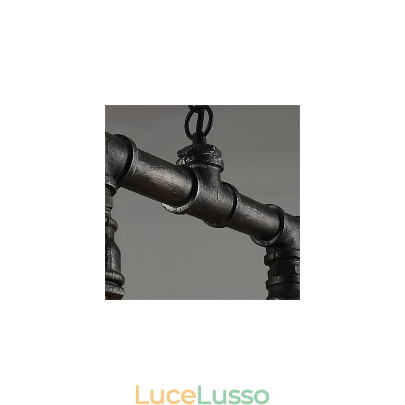 Lanterna tradizionale classica vintage stile retrò country mini dipinto lampada a sospensione in metallo da pranzo