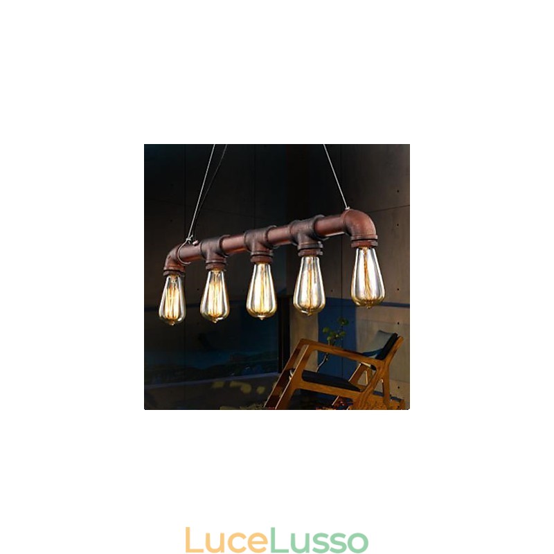 American Country Industrial Porch Loft Conduit Droplight