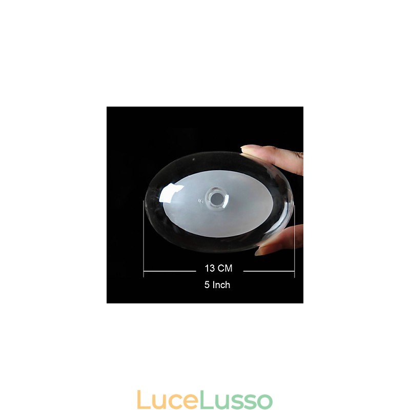 Lampada a sospensione moderna in metallo cromato contemporaneo