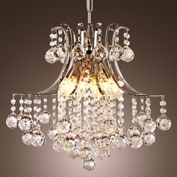 Lampada a sospensione di lusso moderna in cristallo Living 6 luci