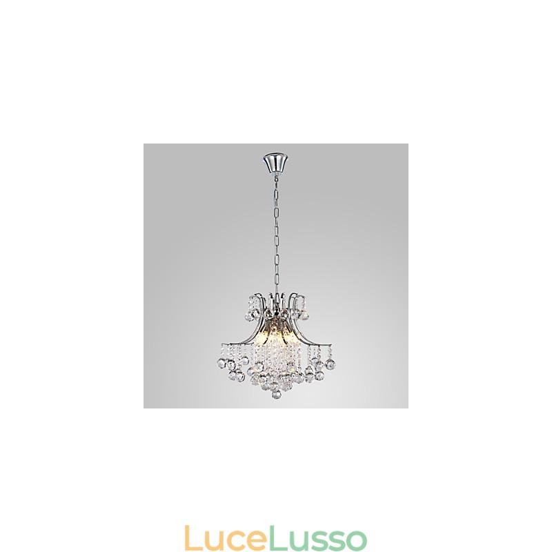 Lampada a sospensione di lusso moderna in cristallo Living 6 luci
