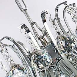 Lampada a sospensione di lusso moderna in cristallo Living 6 luci