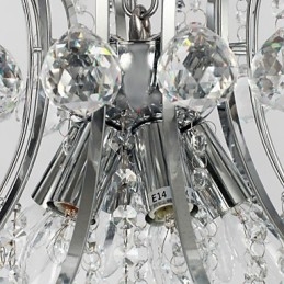 Lampada a sospensione di lusso moderna in cristallo Living 6 luci