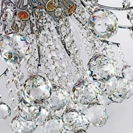 Lampada a sospensione di lusso moderna in cristallo Living 6 luci