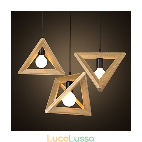 Stile europeo creativo paese restauro modi antichi scatola di legno triangolare droplight Stile europeo creativo paese restauro modi antichi scatola di legno triangolare droplight