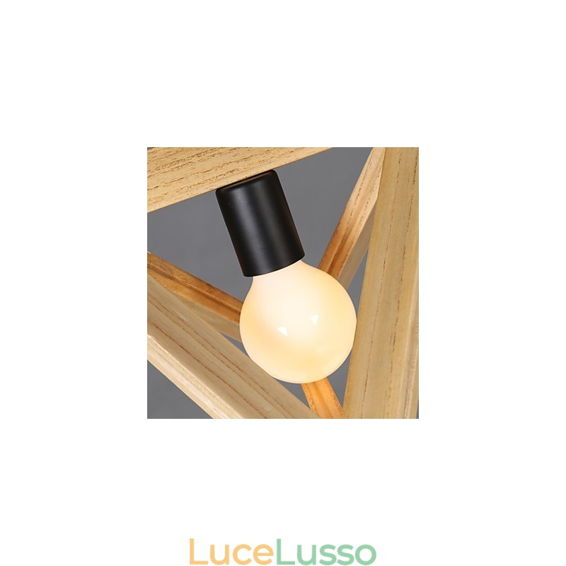 Stile europeo creativo paese restauro modi antichi scatola di legno triangolare droplight