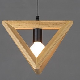 Stile europeo creativo paese restauro modi antichi scatola di legno triangolare droplight