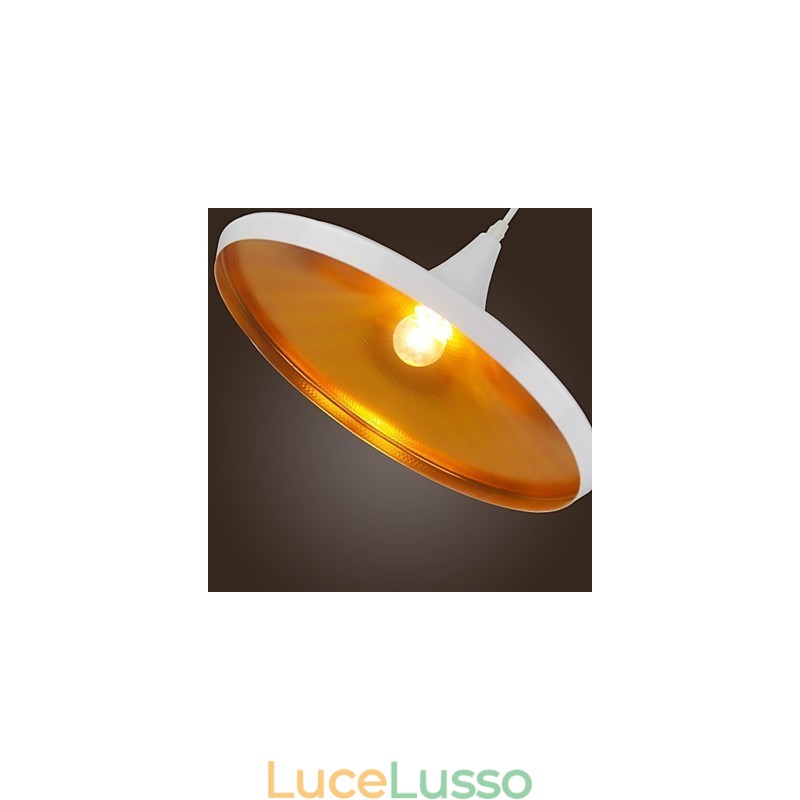 Lampada a sospensione in metallo con pittura moderna contemporanea country retrò