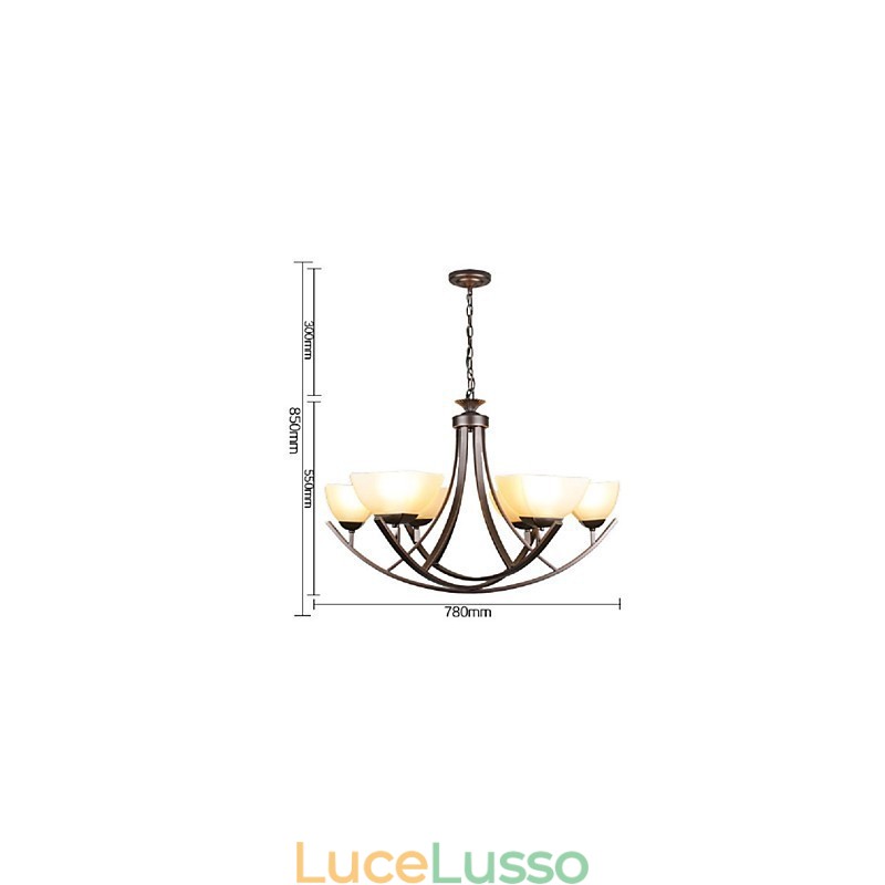 Lampada a sospensione di lusso Illuminazione rustica Illuminazione