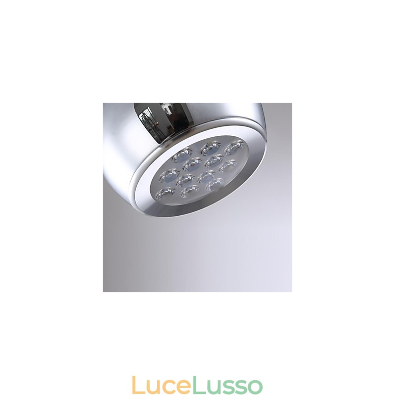 Lampada a sospensione moderna e contemporanea in metallo elettroplaccato a forma di globo