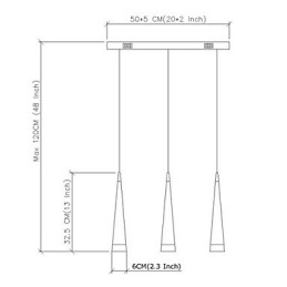 Lampada a sospensione moderna in metallo cromato contemporaneo