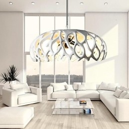 Lampada a sospensione moderna in resina dipinta e contemporanea