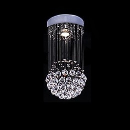 Lampadario moderno contemporaneo in metallo elettroplaccato in cristallo da montare a filo