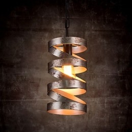 Pendente 1 luce Vintage minimalista in ferro dipinto