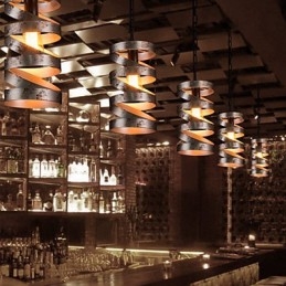 Pendente 1 luce Vintage minimalista in ferro dipinto