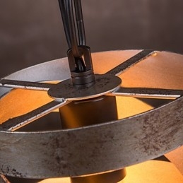 Pendente 1 luce Vintage minimalista in ferro dipinto