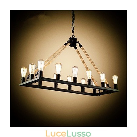 Lampada a sospensione in metallo dipinta da designer di campagna Lampada a sospensione in metallo dipinta da designer di campagna