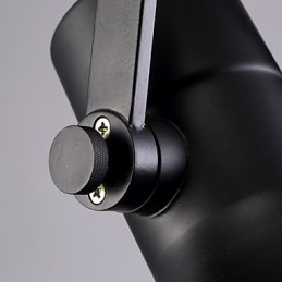 Lampada a sospensione in ferro retrò nero e paralume in vetro Negozio