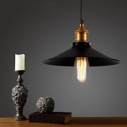 Lampada a sospensione classica retrò in stile europeo con lampadina a goccia di diametro 30 cm