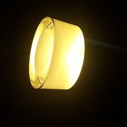 Lampada a sospensione moderna in metallo cromato contemporaneo