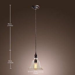 Lampada a sospensione elettrolitica in stile mini ciotola vintage classica tradizionale