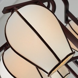 Lampadario in metallo elettroplaccato in stile rustico Lodge Vintage Mini