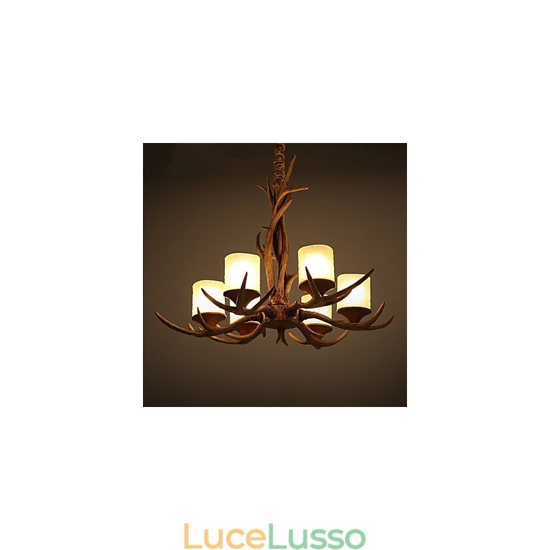 Lampadario a sospensione in resina vintage